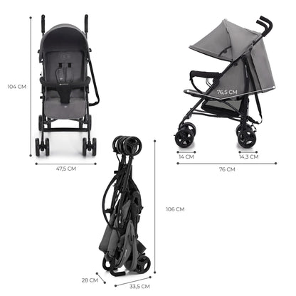 Kinderkraft TIK kergkäru Stone Grey, 6,5 kg