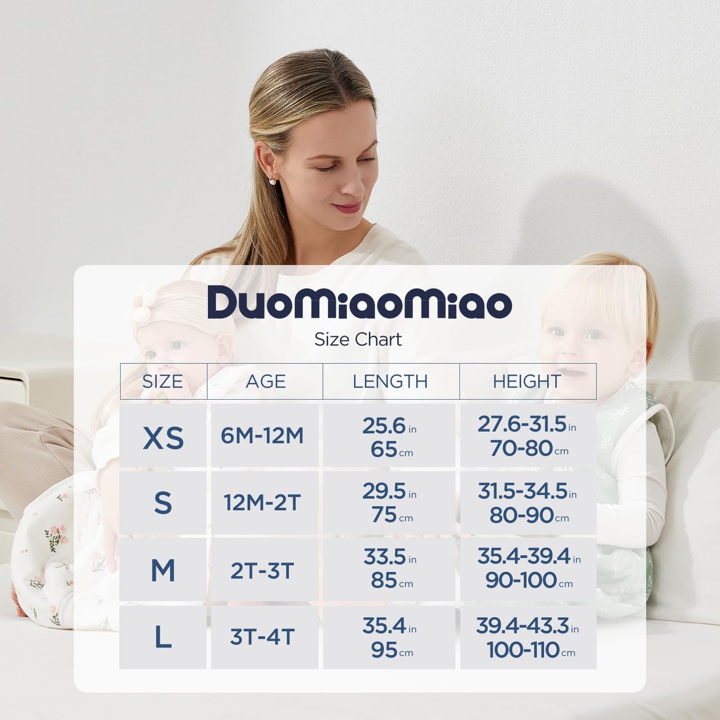 Duomiaomiao beebi magamiskott jalaosadega TOG 2.5, puuvillane, vikerkaar, 12–24 kuud