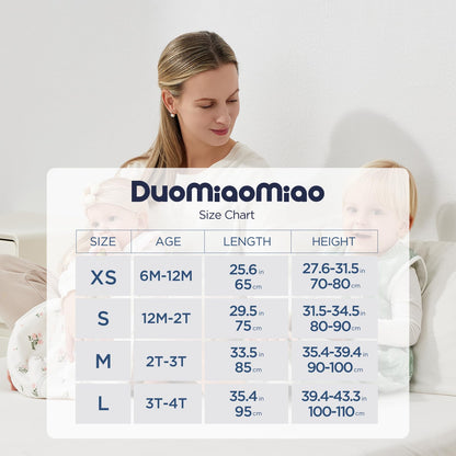 Duomiaomiao beebi magamiskott jalaosadega TOG 2.5, puuvillane, vikerkaar, 12–24 kuud