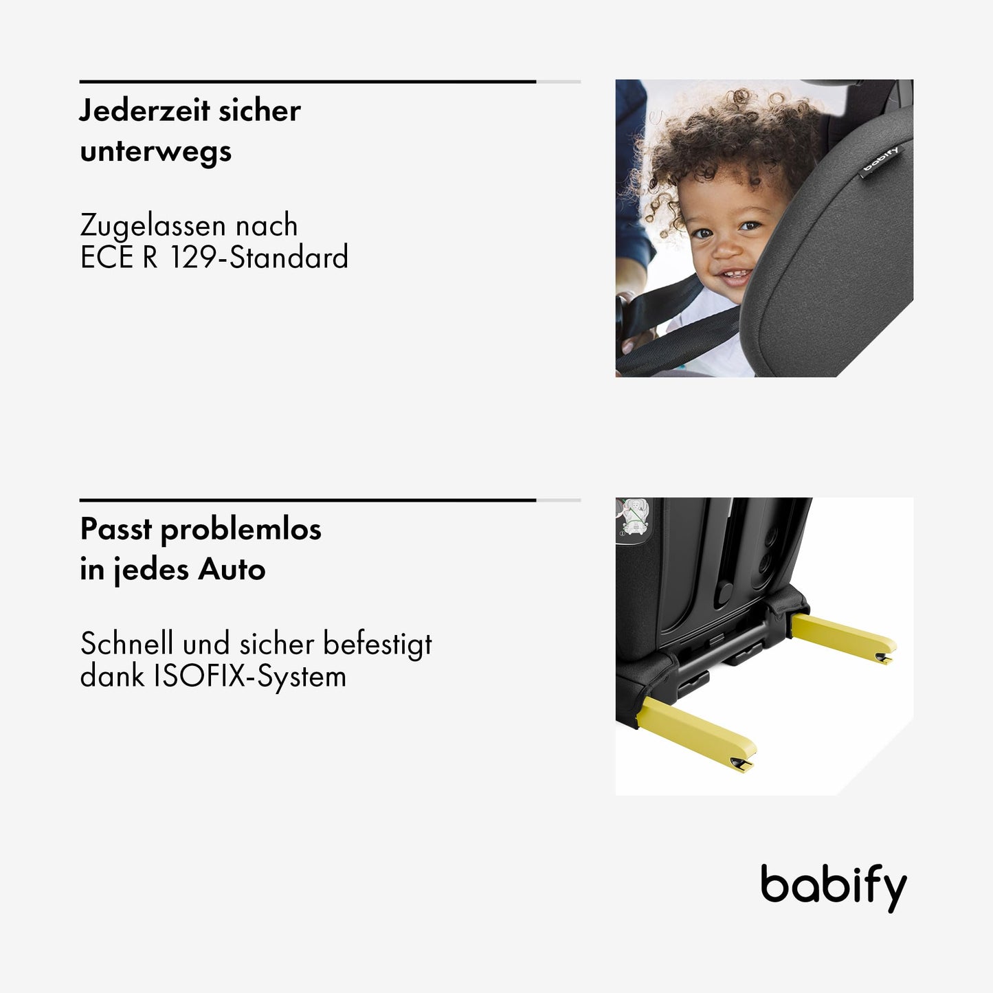 Babify Urban turvatool 15-36 kg, Isofix, i-Size, must