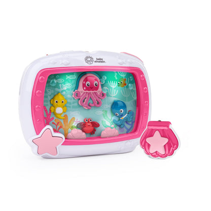 Baby Einstein Sea Dreams Soother akvaarium muusikaline öölamp ja voodimänguasi beebidele, roosa