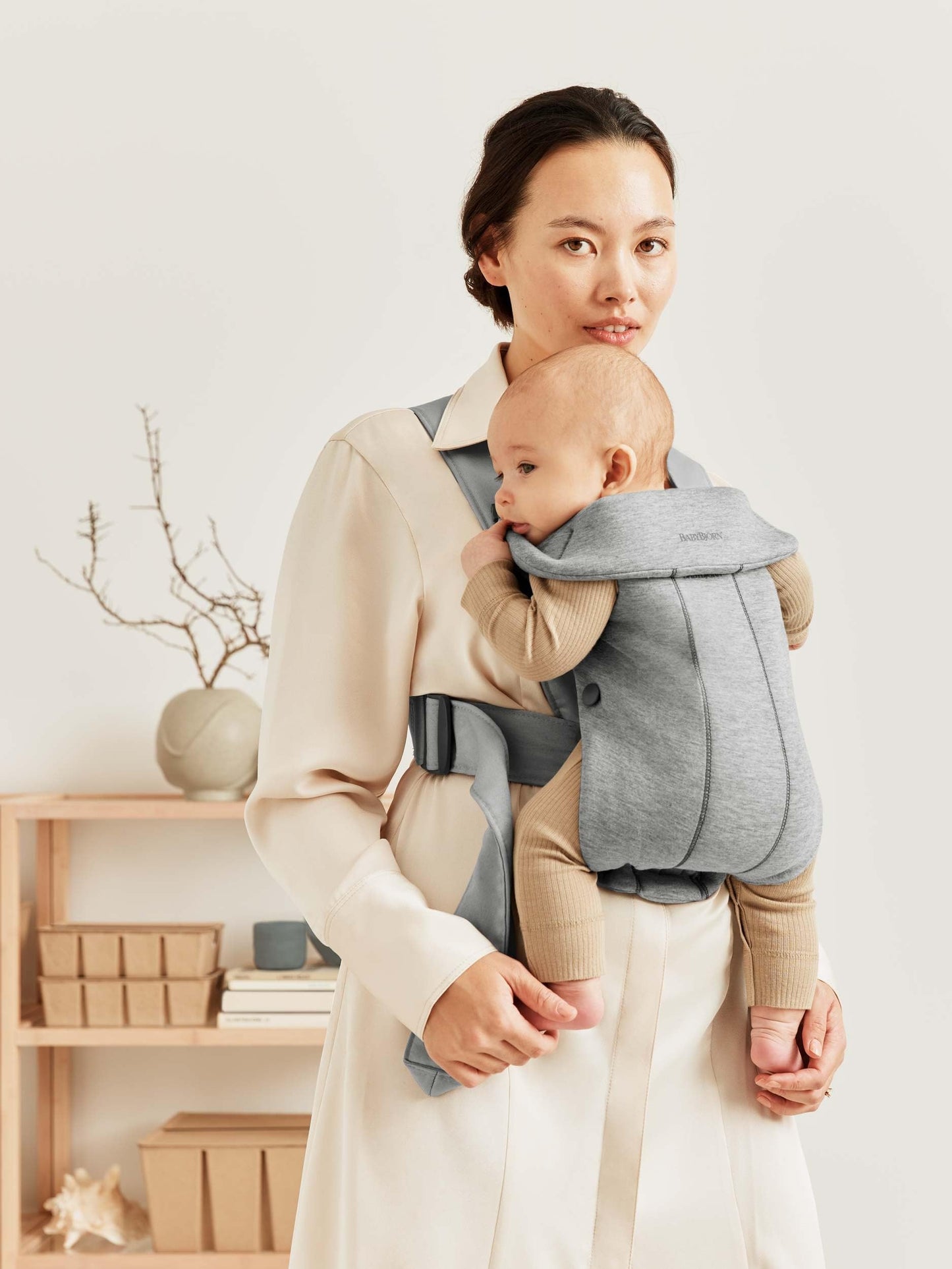 BabyBjörn Baby Carrier Mini kandekott, 3D-jersey, helehall