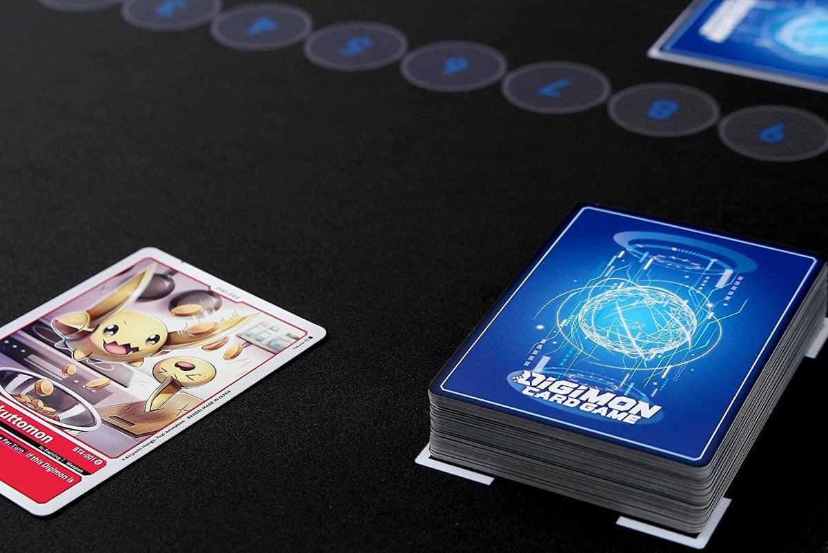 GMC Deluxe Digimon TCG -pelimatto 2 pelaajalle, musta