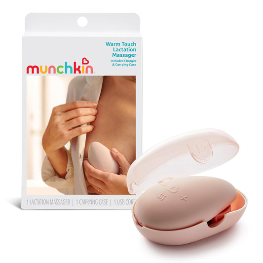 Munchkin Warm Touch imetyshierontalaite lämpö- ja värinätoiminnolla, vanharoosa (Dusty Rose)