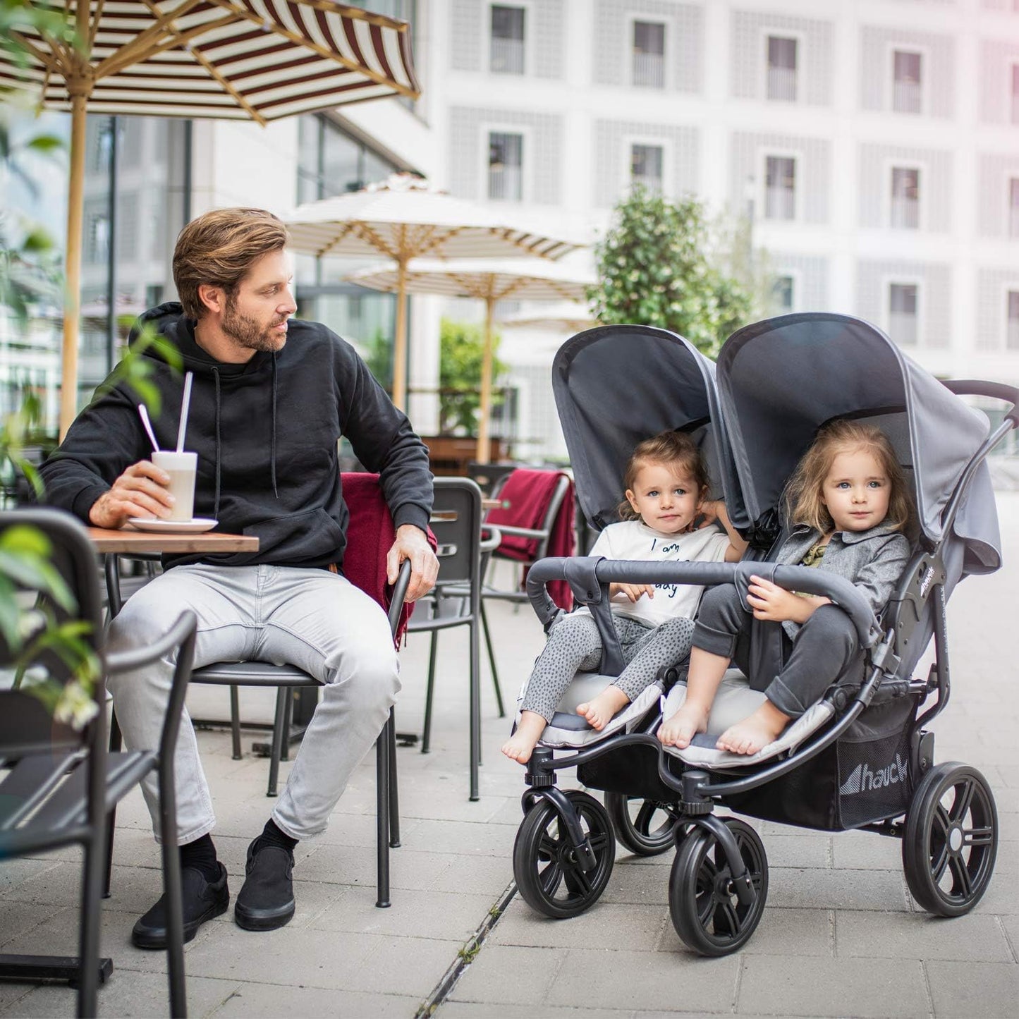 Hauck Roadster Duo SLX kahelapsekäru, hall