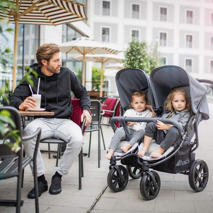 Hauck Roadster Duo SLX kahelapsekäru, hall