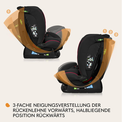 Lionelo Aart i-Size turvatool 40-150 cm, Carbon Red, turvavööga kinnitatav