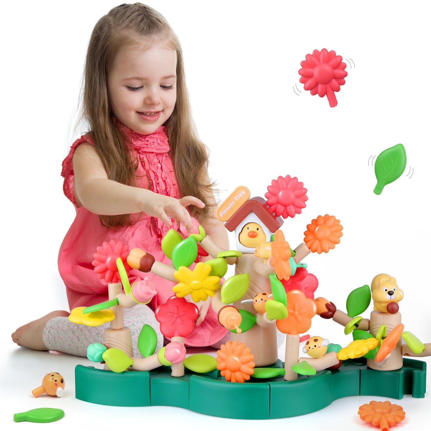 DIY lilleaia ehitusmänguasi, 91-osaline komplekt hoiukastiga, 3–6 a