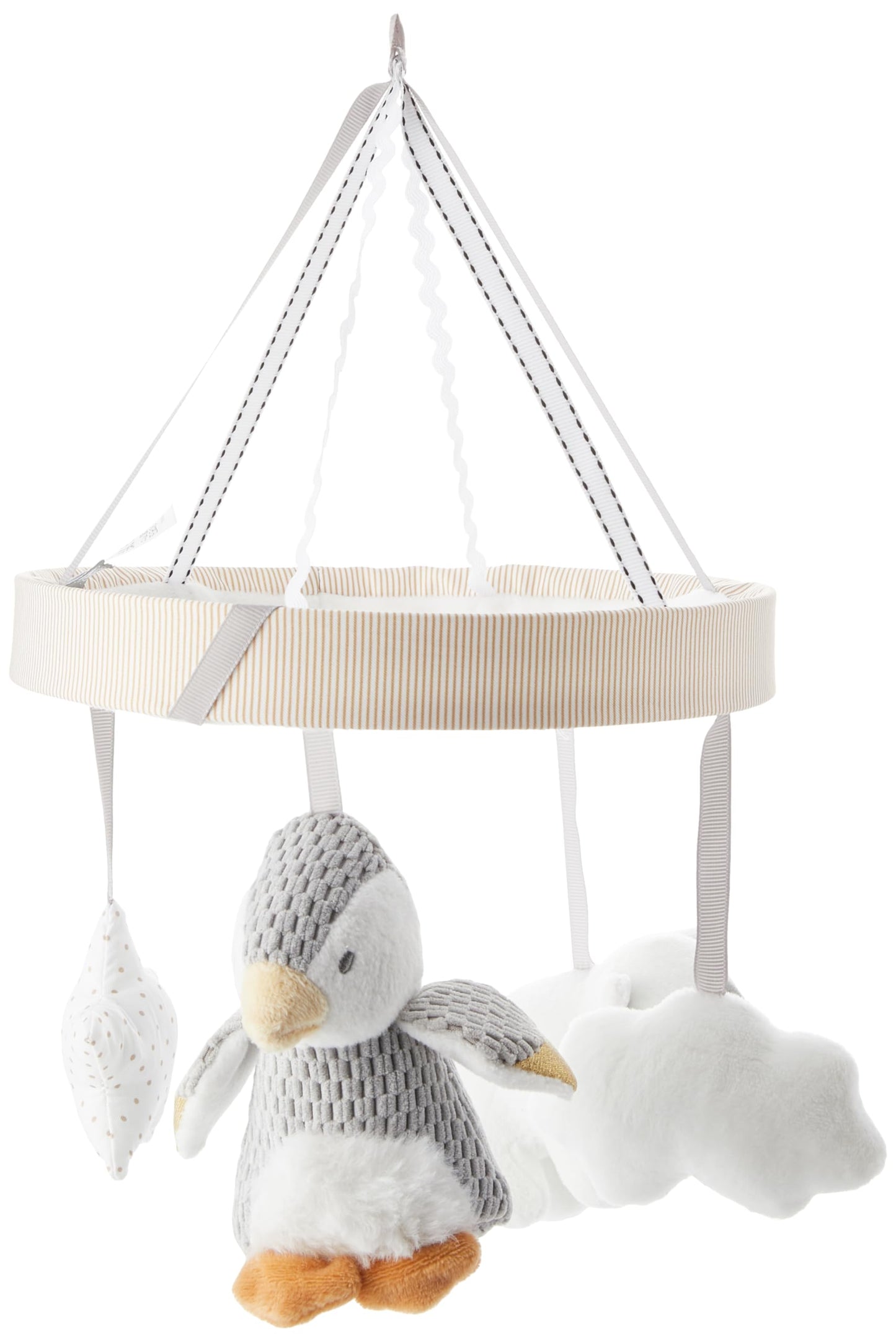 Nuby beebi voodikarussell reguleeritava varrega, hall, Pebbles the Pinguin, 1 tk