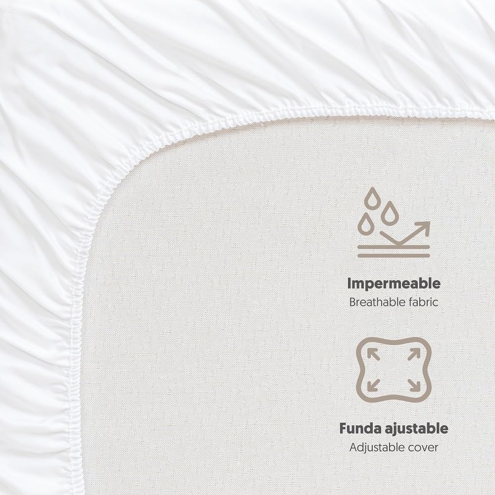 Interbaby veekindel madratsikaitse beebivoodile 50 × 80 cm, valge