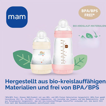 MAM Easy Start Anti-Colic tuttipullosetti 2 kpl, 260 ml, vaaleanpunainen, 2-4 kk, A138
