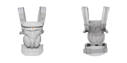 Ergobaby Omni 360 Cool Air Mesh kandekott vastsündinule kuni 3. eluaastani, Pearl Grey
