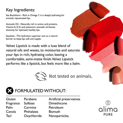 Alima Pure Velvet Lipstick Olivia