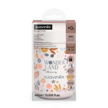 Suavinex termospurk toidule 400 ml, roostevaba teras – Wonderland Flowers