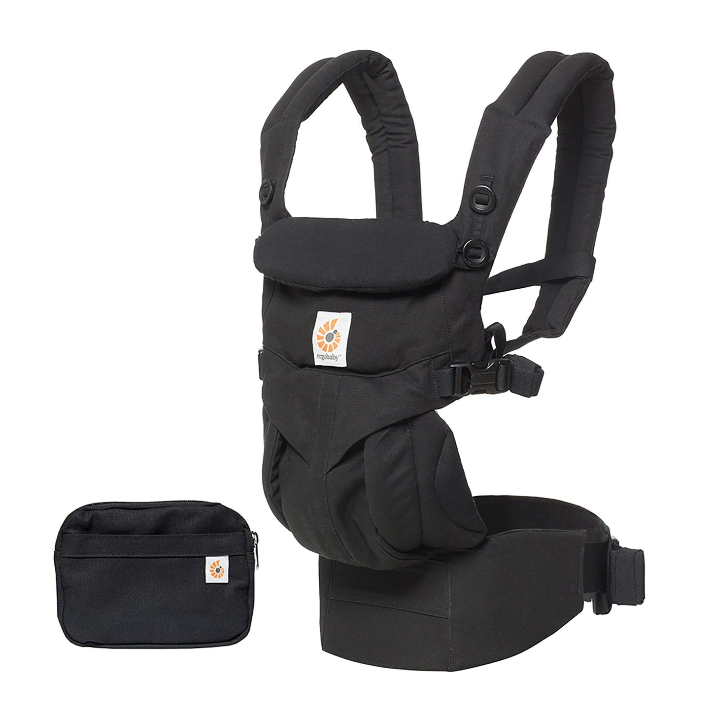 Ergobaby Omni 360 kandekott, Pure Black (0–20 kg)