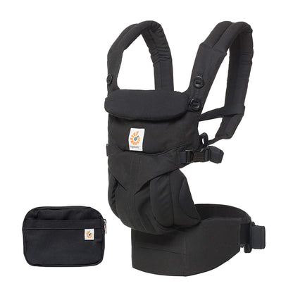Ergobaby Omni 360 kandekott, Pure Black (0–20 kg)