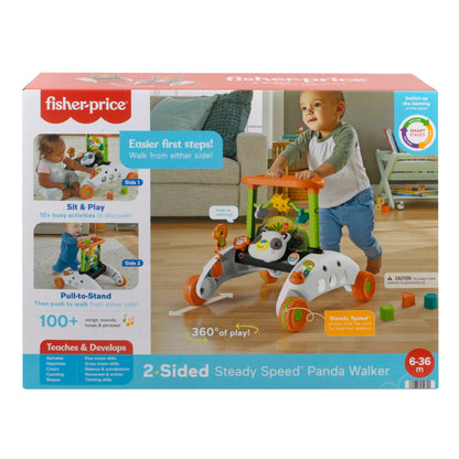 Fisher-Price 2in1 Steady Panda käimisraam - kahesuunaline, muusikaga ja õppefunktsioonidega (6 kuud - 3 a)