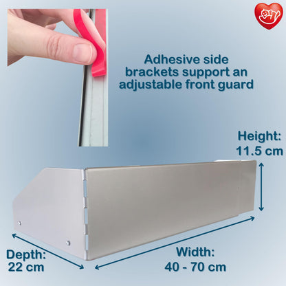 BabyDan pliidikaitse Silver Metal 39–72 cm