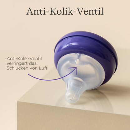 Lansinoh lasinen tuttipullo NaturalWave-tutilla S, 160 ml
