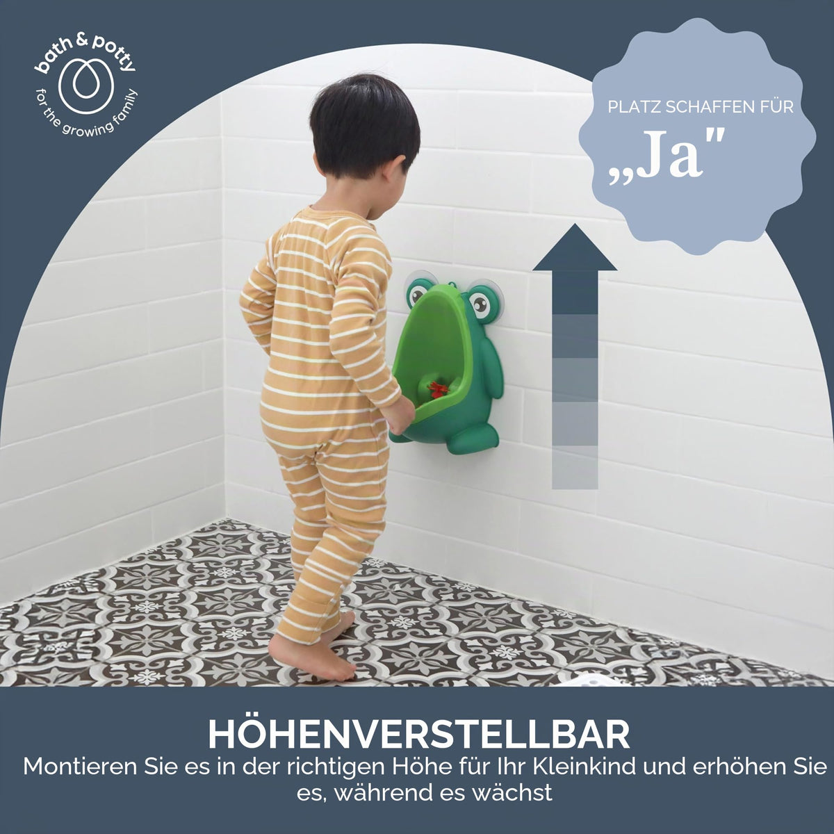 Dreambaby Pee-Pod pissapotta pyörivällä maalitaululla, vihreä, pojille 1-6 v
