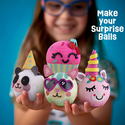 DIY käsitöökomplekt lastele „Surprise Balls“, 4 tk, 4–12 a