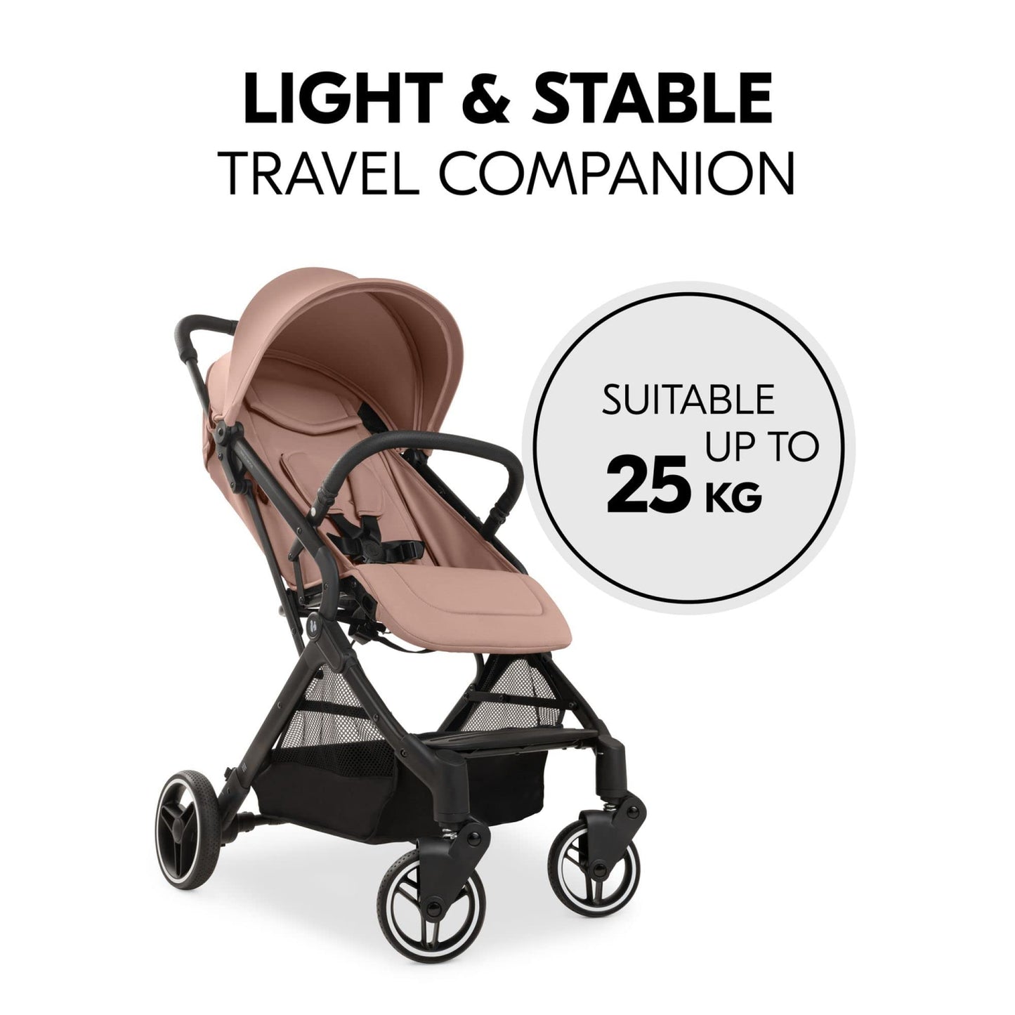 Hauck Travel N Care Plus jalutuskäru kuni 25 kg – Hazelnut