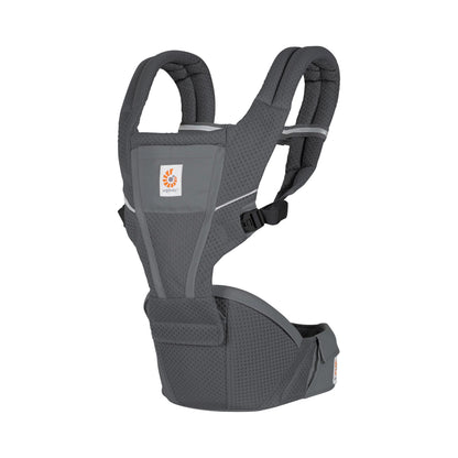 Ergobaby Alta Hip Seat -kantoreppu lantioistuimella, SoftFlex Mesh, 4–48 kuukautta, grafiitinharmaa