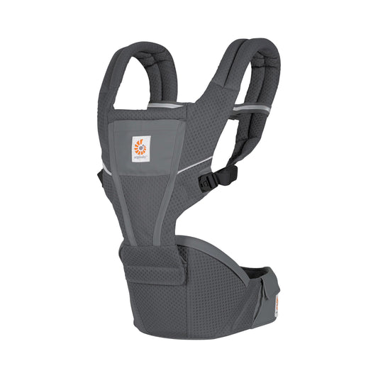 Ergobaby Alta Hip Seat -kantoreppu lantioistuimella, SoftFlex Mesh, 4–48 kuukautta, grafiitinharmaa