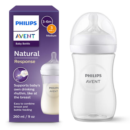 Philips Avent Natural Response beebipudel 260 ml – 3-6 kuud