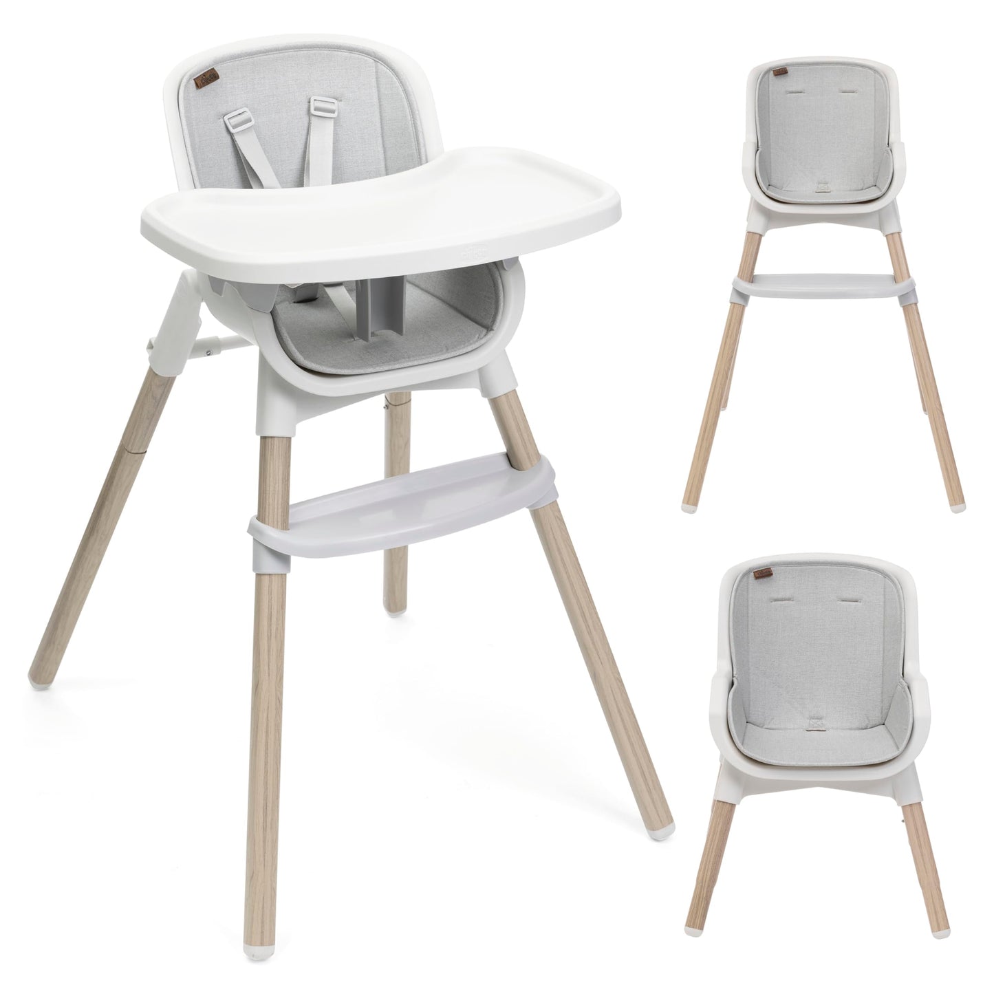 Chicco Zest Plus söögitool 6 kuust kuni 40 kg, kompaktne ja kerge, hall