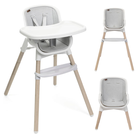 Chicco Zest Plus söögitool 6 kuust kuni 40 kg, kompaktne ja kerge, hall
