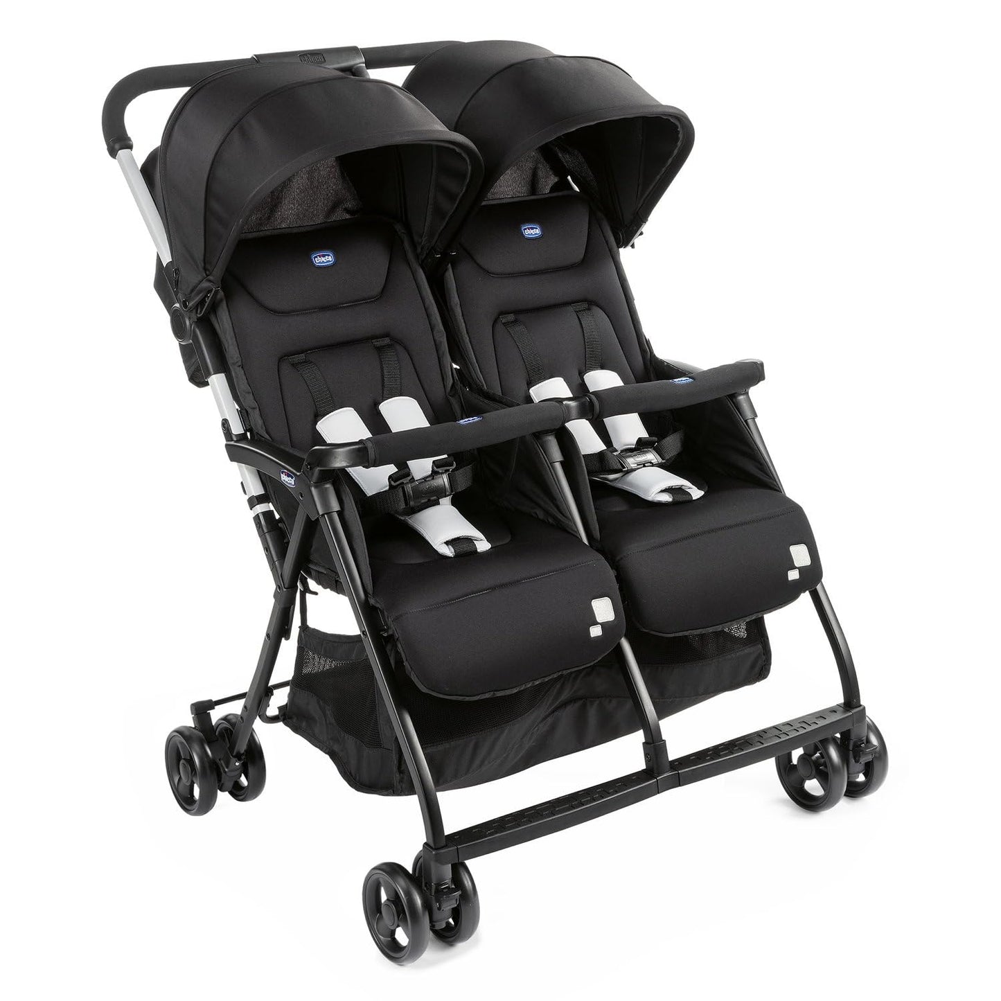 Chicco OHlalà Twin kahelapse jalutuskäru, must