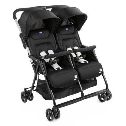 Chicco OHlalà Twin kahelapse jalutuskäru, must