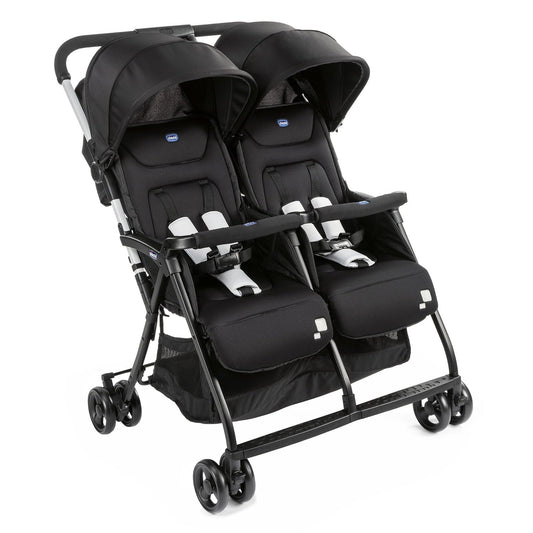 Chicco OHlalà Twin kahelapse jalutuskäru, must
