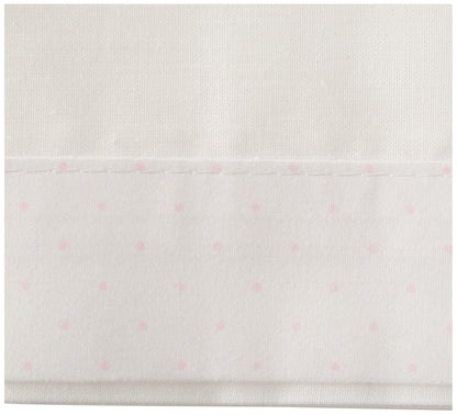 Interbaby Lovely Bear voodipesukomplekt 50x80, valge/roosa