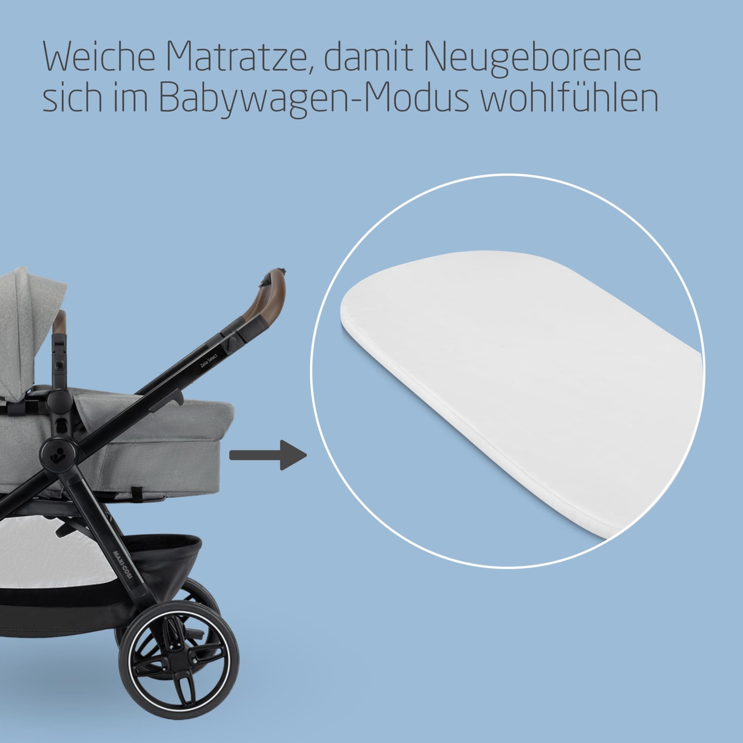 Maxi-Cosi Zelia Select Trio 3-ühes lapsevanker, CabrioFix S i-Size, hall, 0–4 a