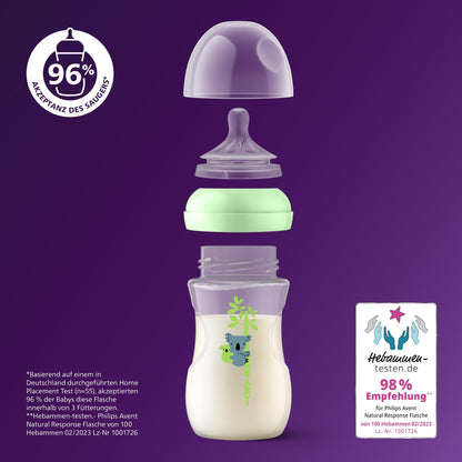 PHILIPS Avent Natural Response lutipudelite komplekt 260 ml, 3 tk, 3-6k