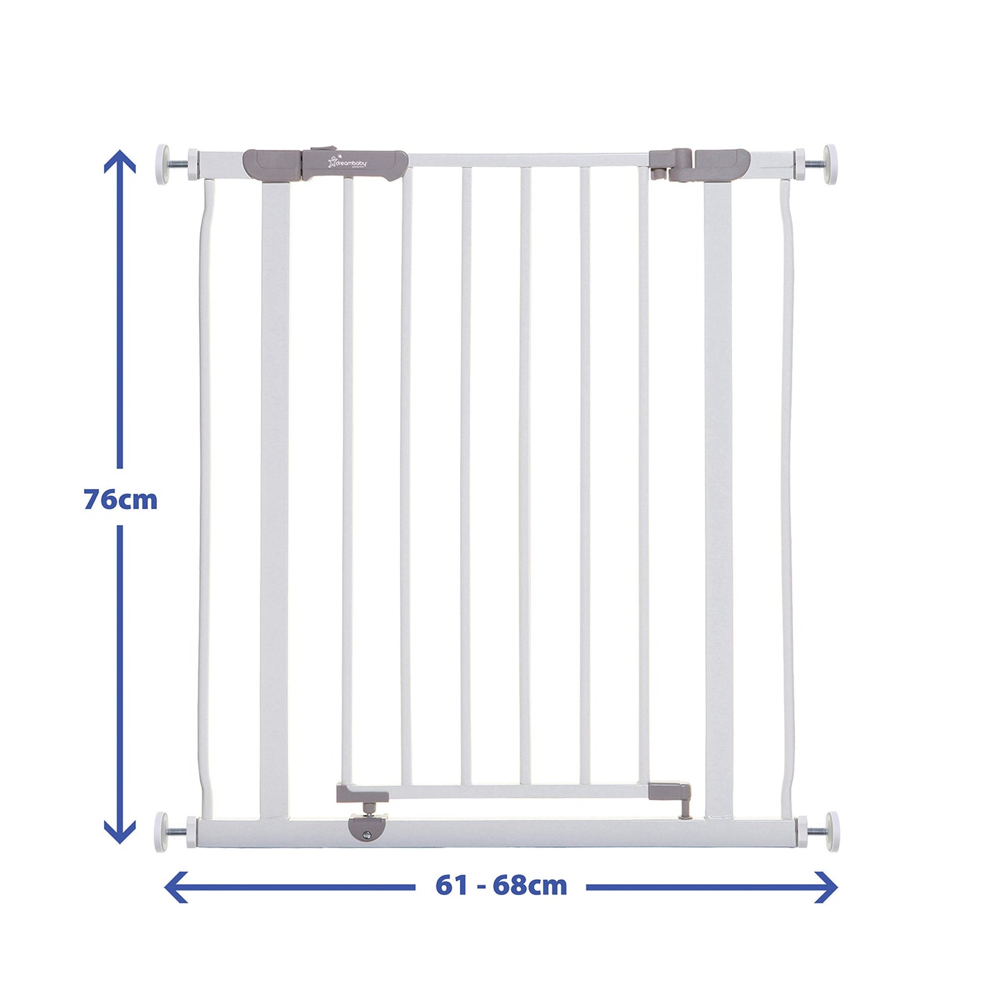Dreambaby AVA Slimline turvavärav 61–68 cm, valge