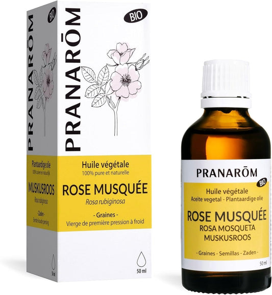 PRANAROM orgaaniline kibuvitsaõli – naha ilu ja nooruslikkuse heaks, rikkalik oomega 3-, 6- ja 9-rasvhapete poolest, 50 ml