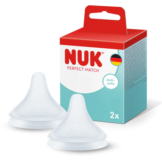 NUK Perfect Match lutipudeli lutt 0+, väike, 2 tk