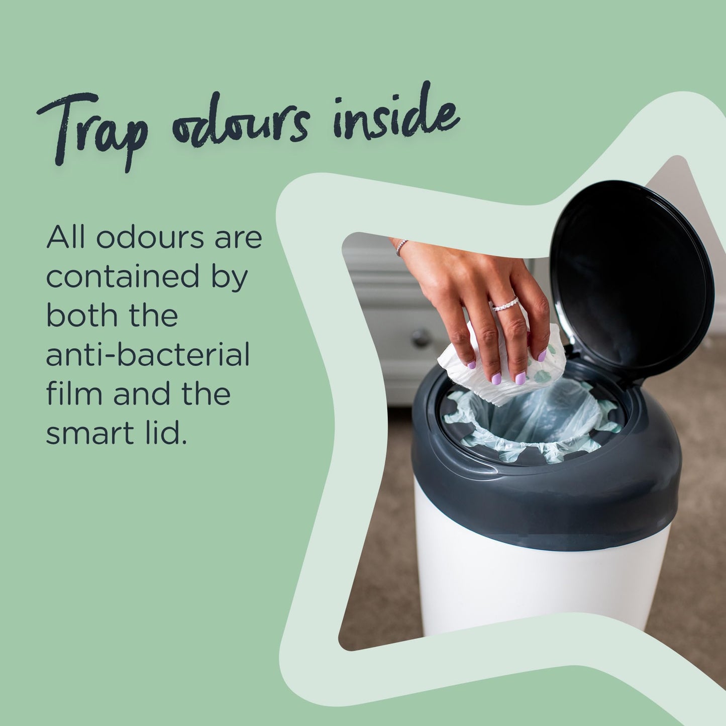 Tommee Tippee Simplee Sangenic täitekassetid – 6 tk, ainult Simplee Sangenic mähkmekonteinerile