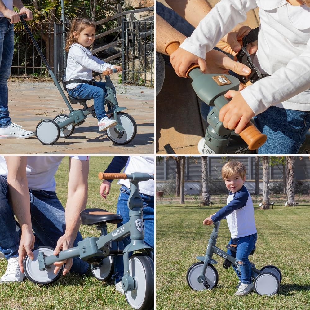 Interbaby 5-ühes evolutsiooniline kolmerattaline ratas, sinakashall