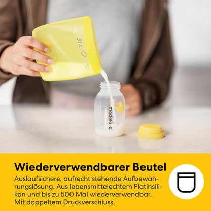 Medela rinnapiima hoiustamise komplekt 150 ml pudelite, Easy Pour kottide ja jahutuskotiga