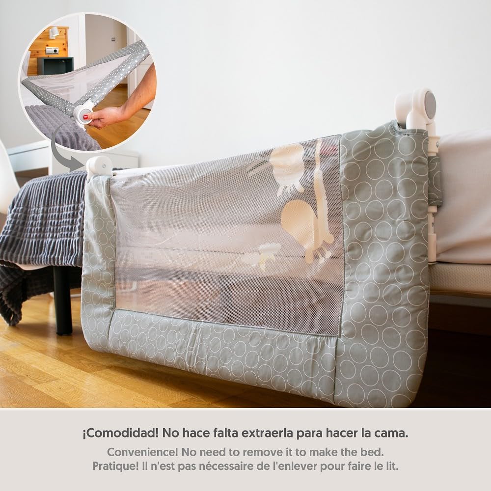 Interbaby kokkupandav voodipiire 90 cm, Giraffe disain