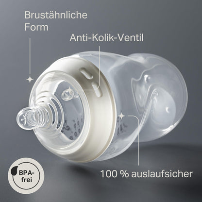 Tommee Tippee Natural Start Anti-Kolik lutipudel 260 ml, 2 tk, sinine, alates 1 kuu