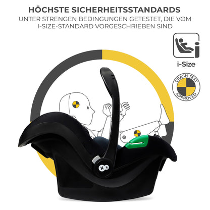 Kinderkraft NEWLY 4 in 1 vankrikomplekt, kuni 22 kg, hall