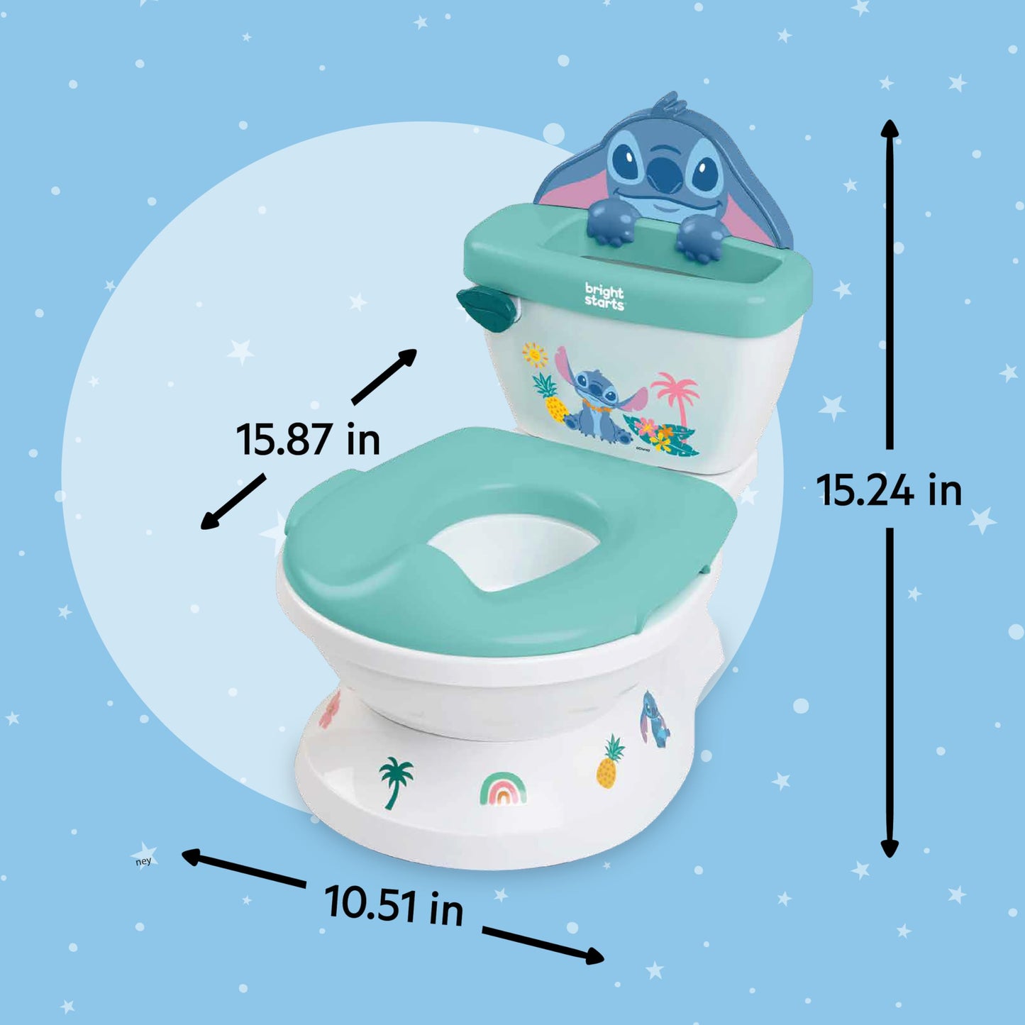 Bright Starts Disney Stitch My Size 2-ühes pott, 18+ kuud