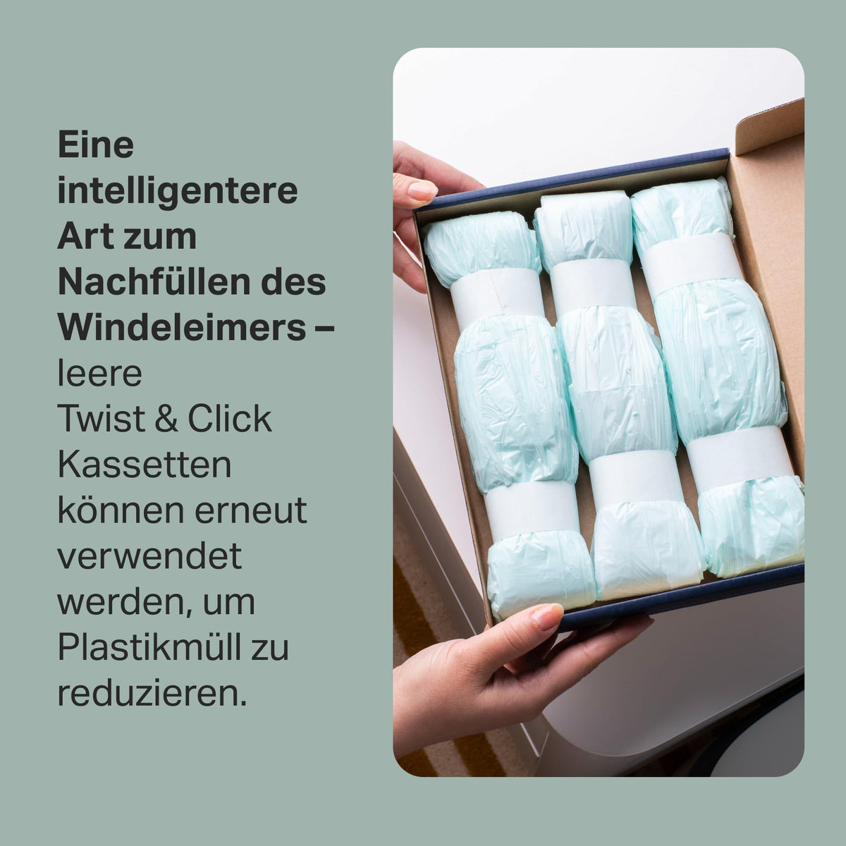 Tommee Tippee Twist & Click täitekile 6 tk, 10,5 m, kassettidele