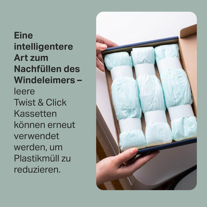 Tommee Tippee Twist & Click täitekile 6 tk, 10,5 m, kassettidele