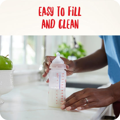 NUK First Choice+ Perfect Start beebipudelite komplekt, 0–6 kuud, südamekujundusega, valge